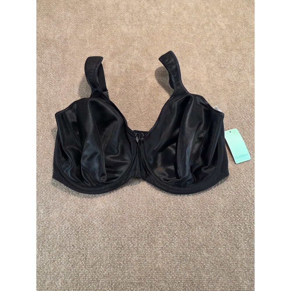Goddess Hannah Full Coverage Underwire Bra Black 42J GD6131BLK NEW